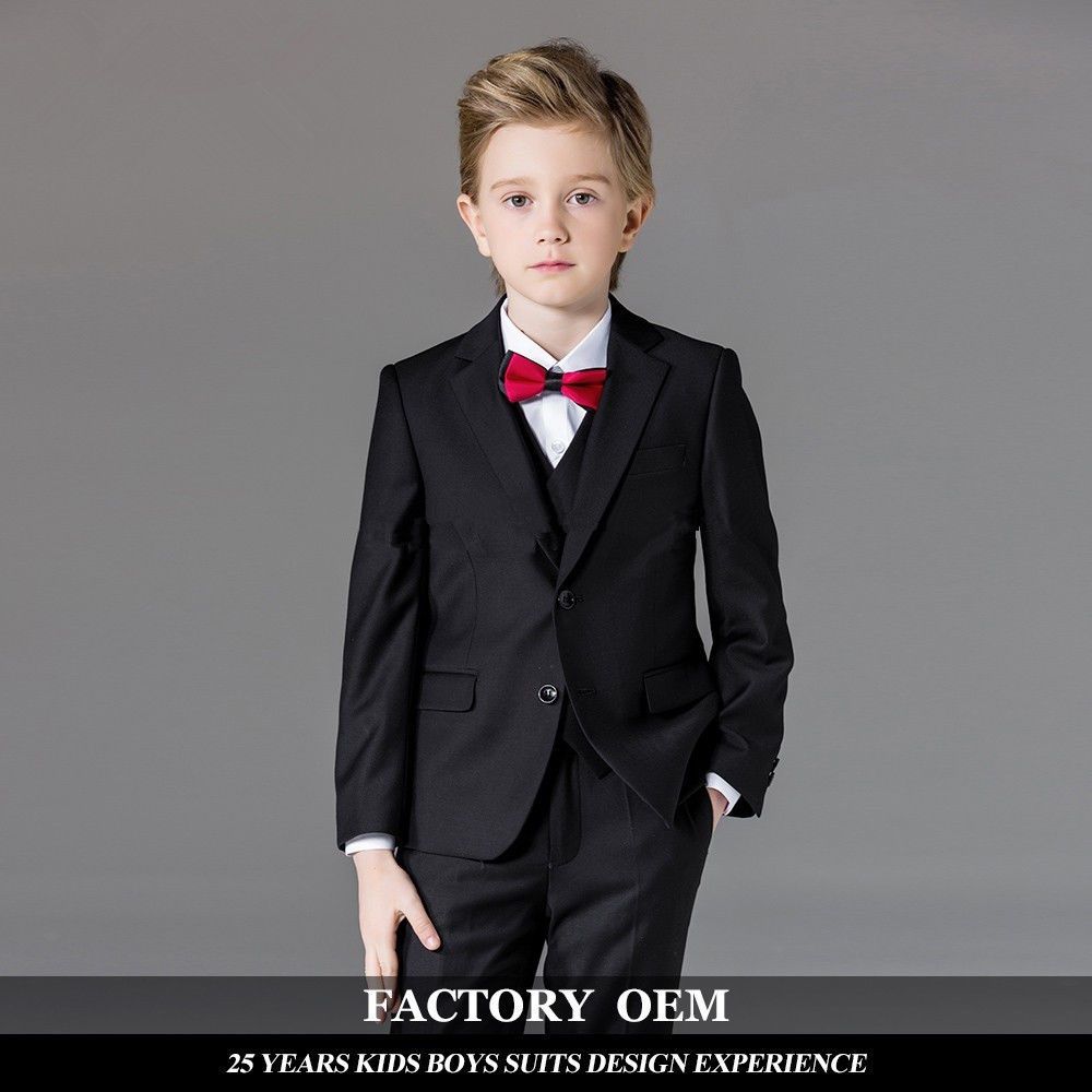 Baby Boys Toddler Suits Grey 5 Piece Boys Wedding Suit Page Boy Party Prom 