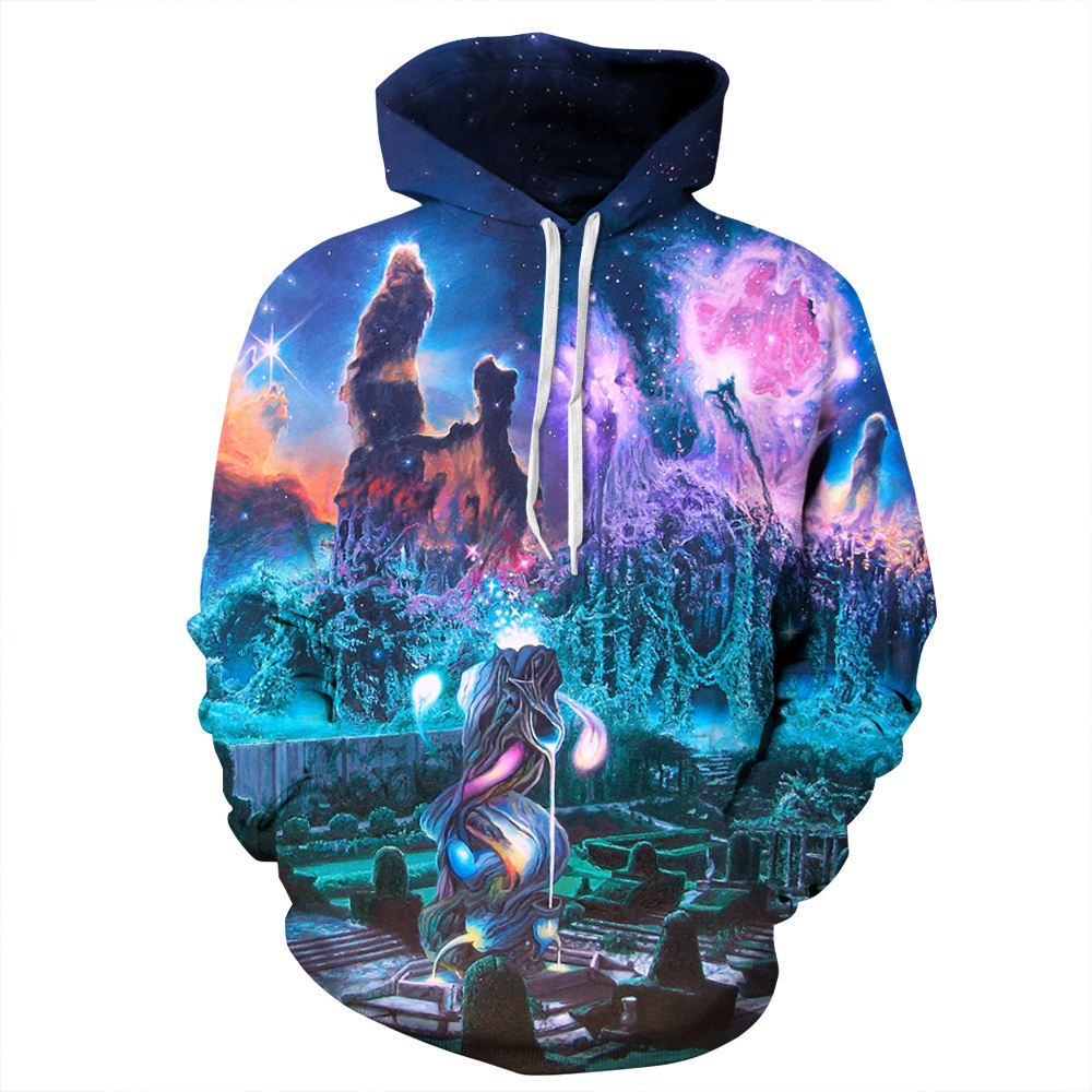 2020 Youthcare Hoodie For Men And Women 3d Printed Blue Galaxy