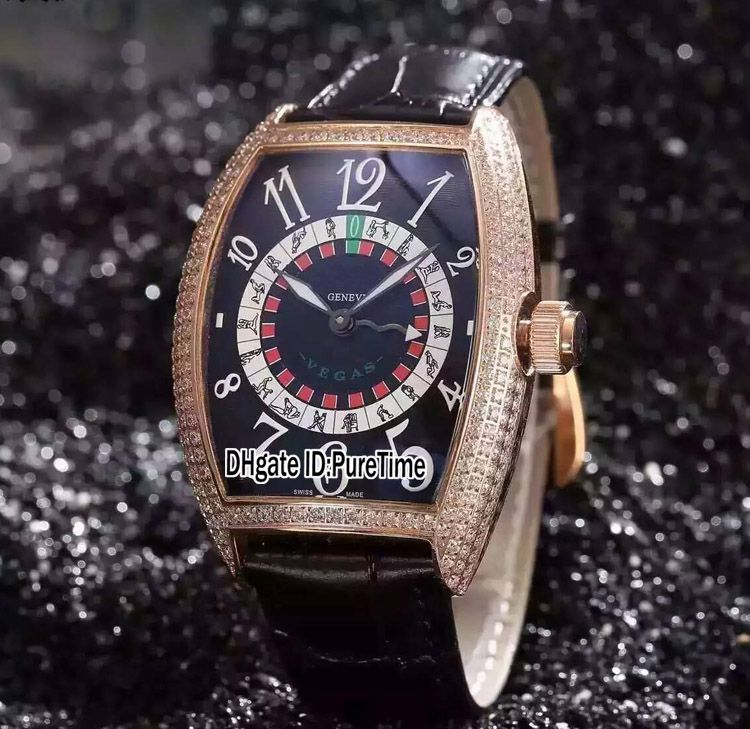 Acquistare New 8880 Las Vegas Casinò Sexy Russo Giradischi In Oro Rosa Con  Diamanti Lunetta Quadrante Nero CAL.SK Mens Automatico Orologio Luminoso  Puretime A37a1 Economico | Consegna Veloce E Qualità | It.Dhgate