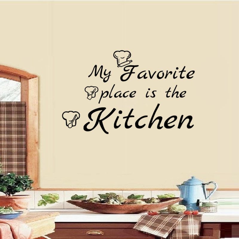 My Favorite Place Is The Kitchen Wall Stickers Home Decor Self Adhesive Wallpaper Vinyl Decals Ladybug Wall Decals Large Childrens Wall Stickers From Moderndecal 8 15 Dhgate Com