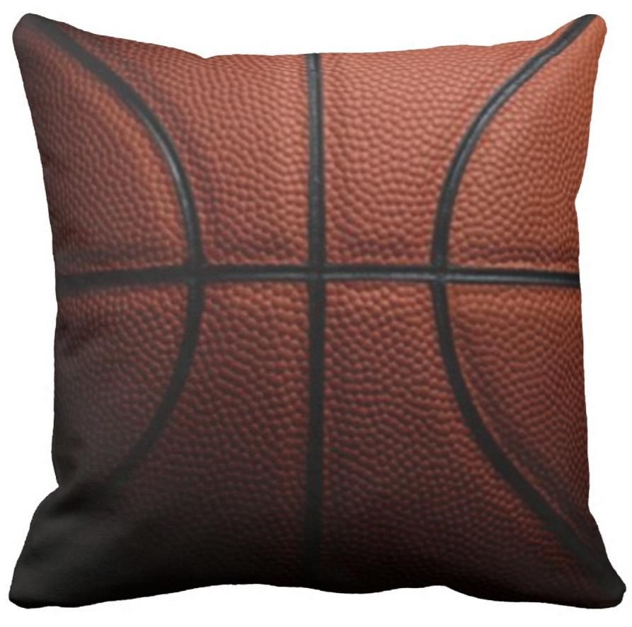 Basketball Pillow Can Be Customized To Map Satin Pillow Home