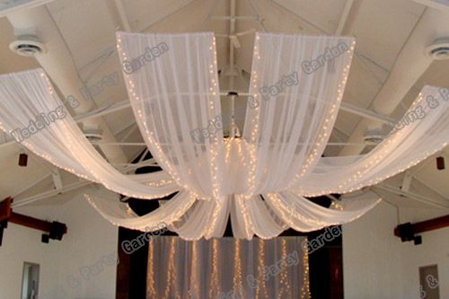 Wedding Ceiling Drape Canopy Drapery For Decoration Wedding Fabric 0 7m 12m Piece Roof Polyester Knitted Fabric Canada 2019 From Slchinapp Cad