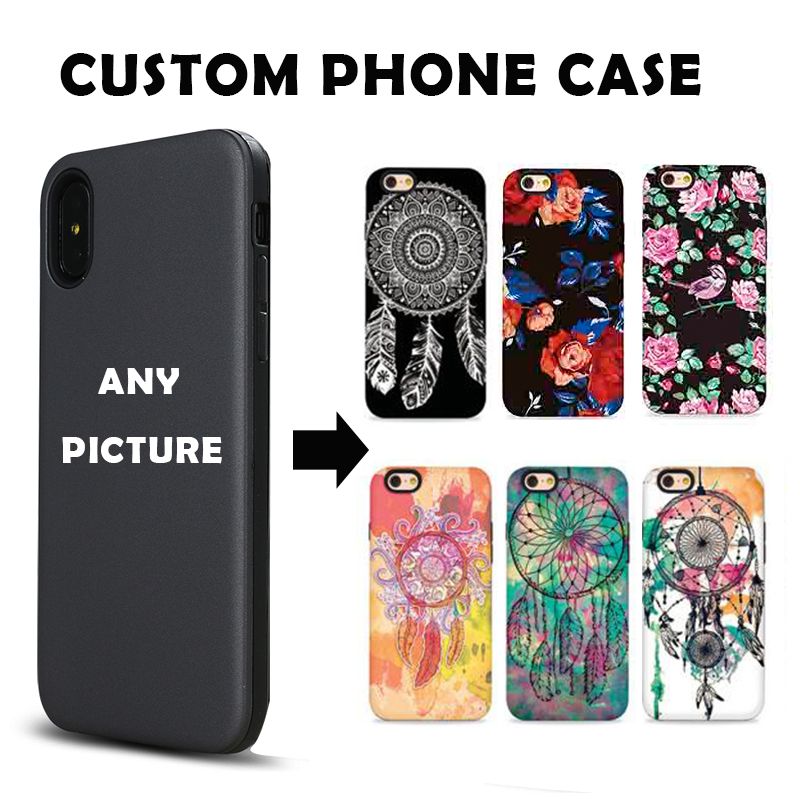 Custom Customize Phone Embossed Case DIY LOGO Print Photo Design Create