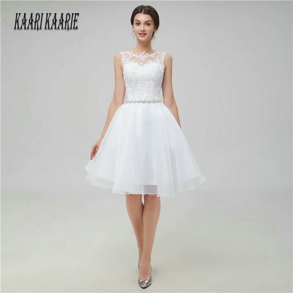 Kurze Ballkleider Weiß