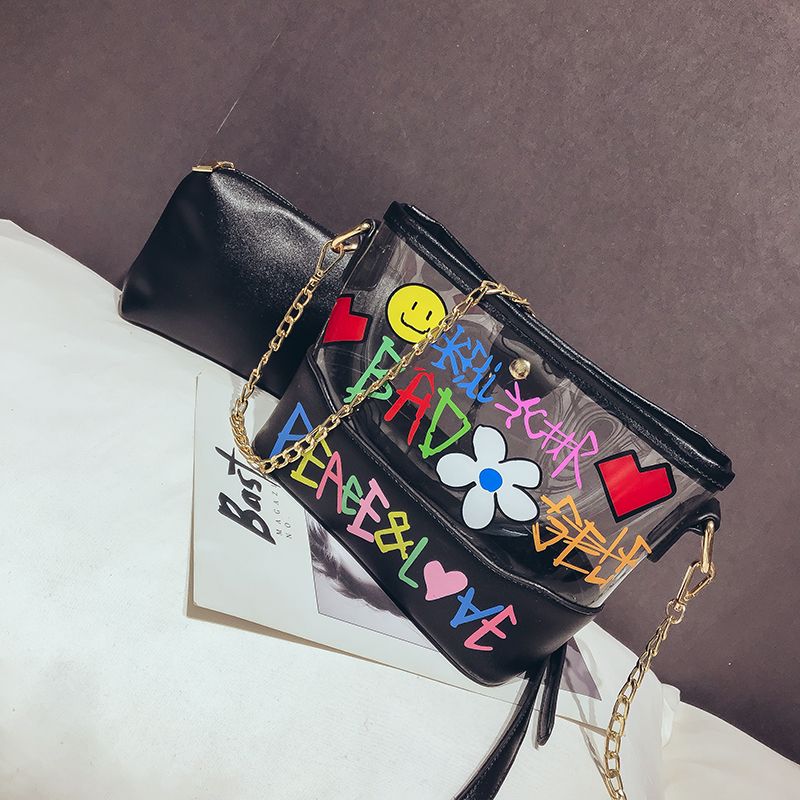 transparent graffiti bag