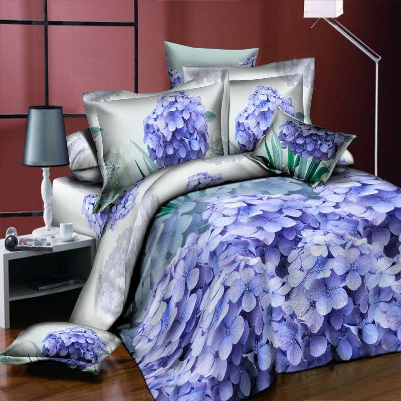 Luxury Rose Pink Flowers 3d Bedding Set Quilt Cover Duvet Cover