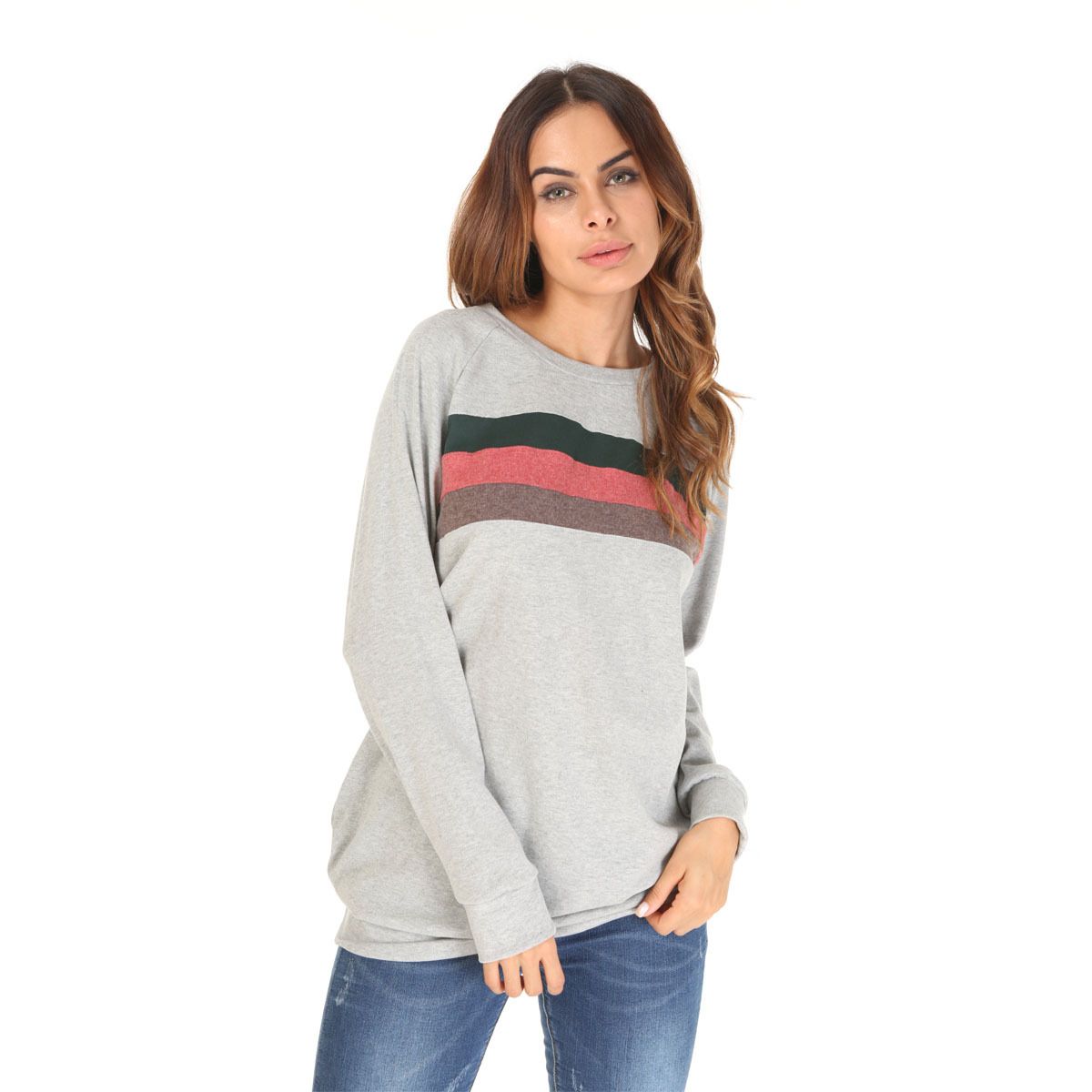 Sudadera Rayas Estampado | Cuidado con el Perro