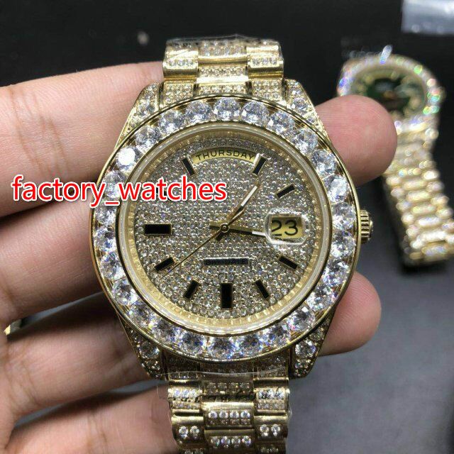 mens gold iced out watches