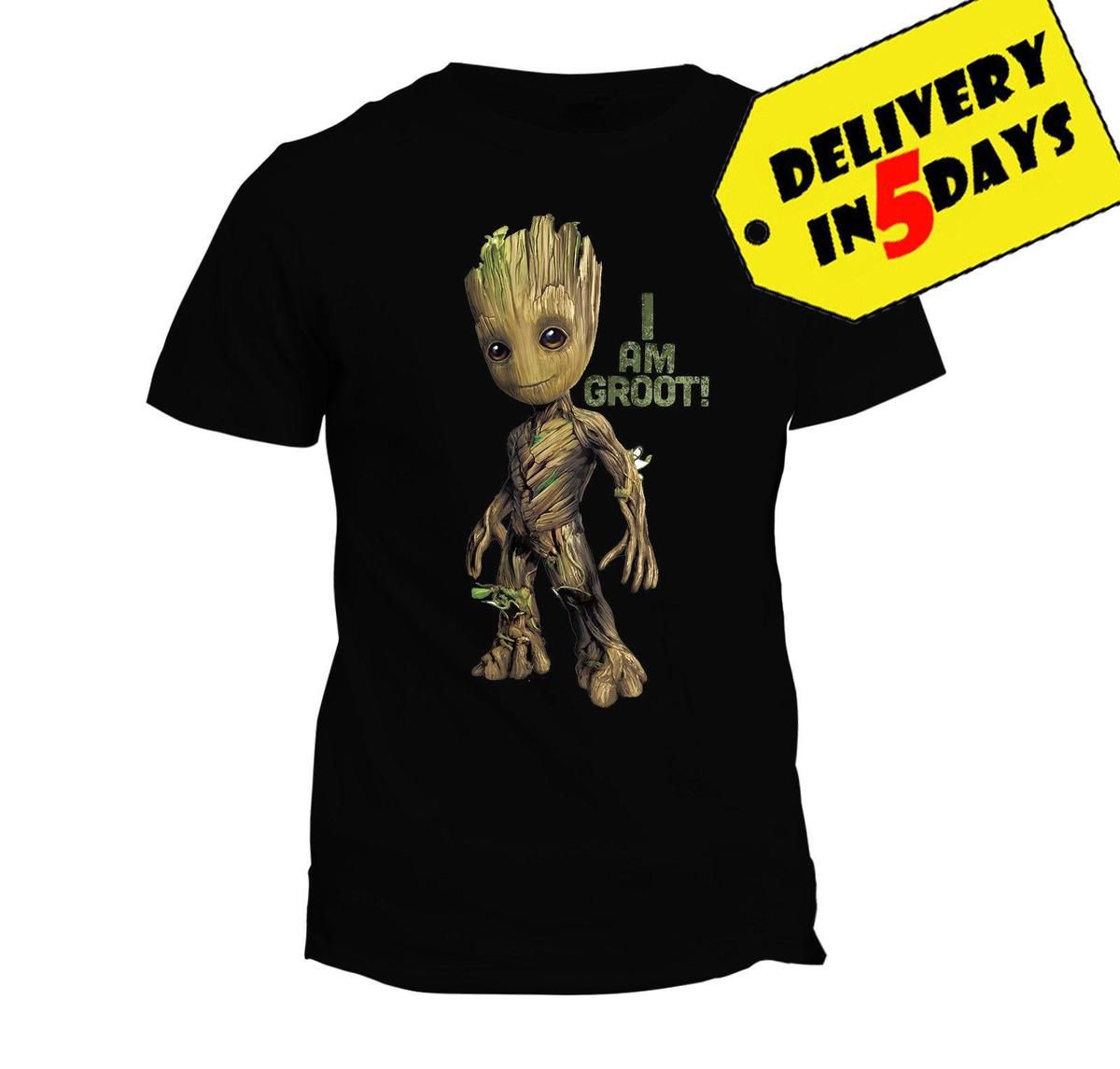 T-shirt Marvel Groot Uomo Vestiti Top e t-shirt T-shirt T-shirt con stampe Marvel T-shirt con stampe 
