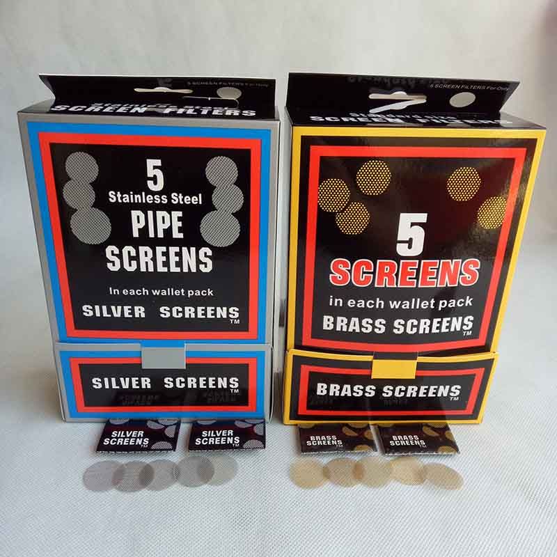 2020 Brass Screen Smoking Accessories Stainless Steel Screens Silver