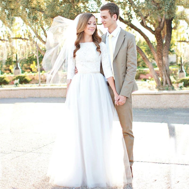 modest wedding gowns with 3 4 sleeves
