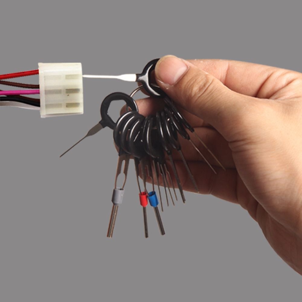 Car Terminal Kit de herramienta de eliminaci/ón de mazo de cables prensado del conector Extractor Extractor