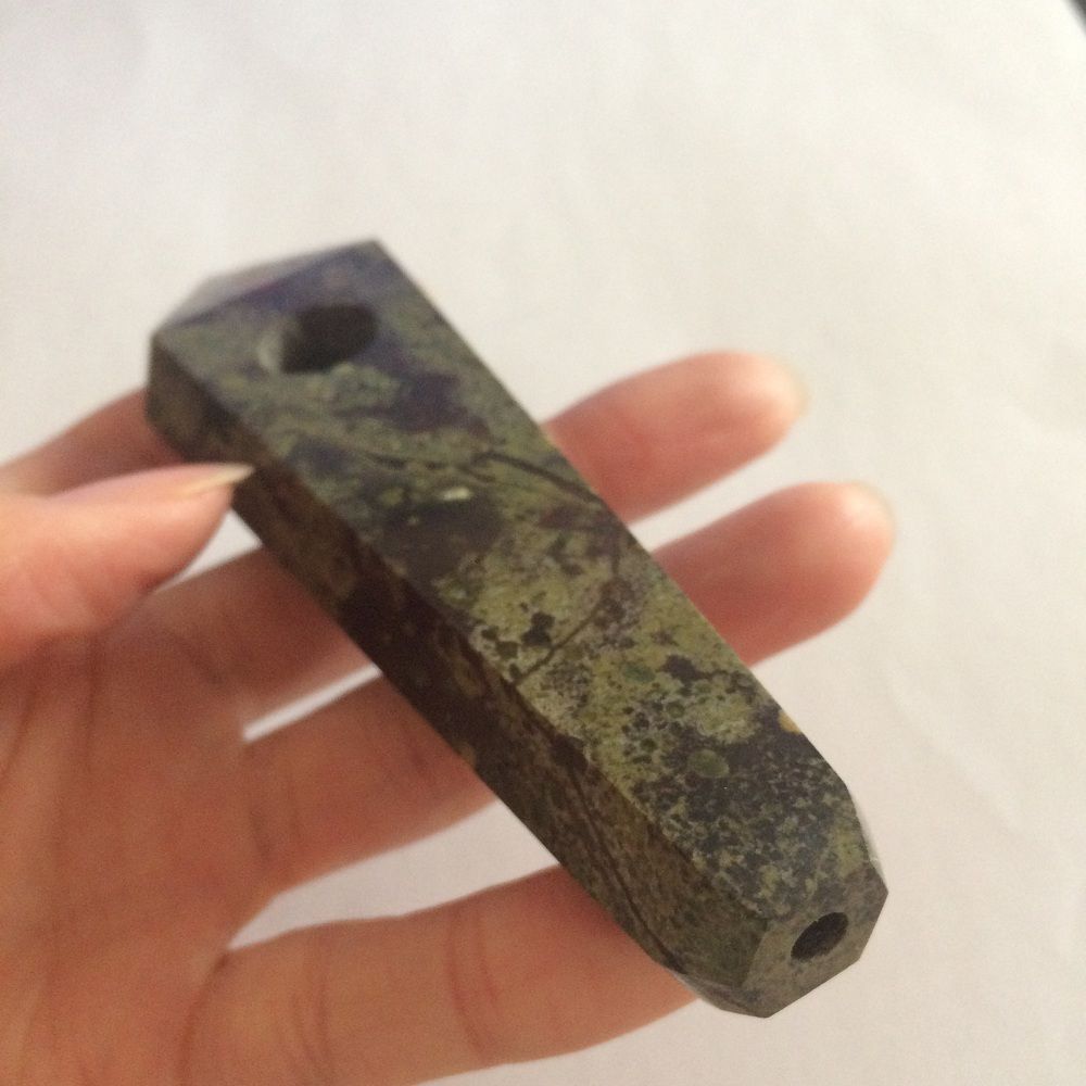 Natural Quartz Crystal Pipes Dragon Blood Stone Pipe Point Obelisk Healing