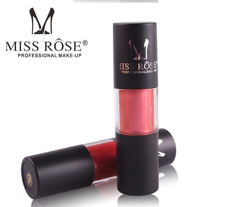 Acheter Rouge à Lèvres Métallique Miss Rose Maquillage Lèvres Brillant Hydratant Imperméable Liquide Rouge à Lèvres Nutritif Facile à Maquillage