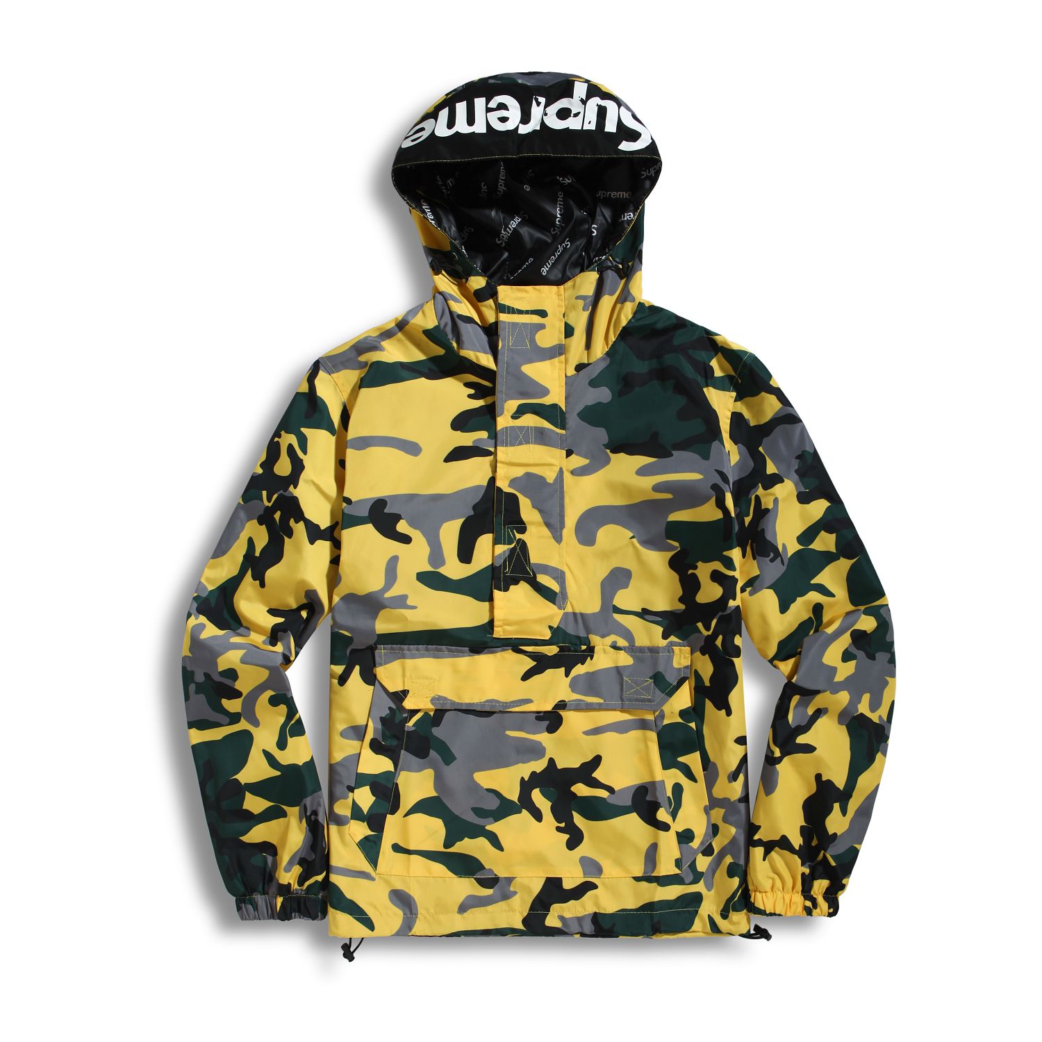 supreme camo jacket yellow