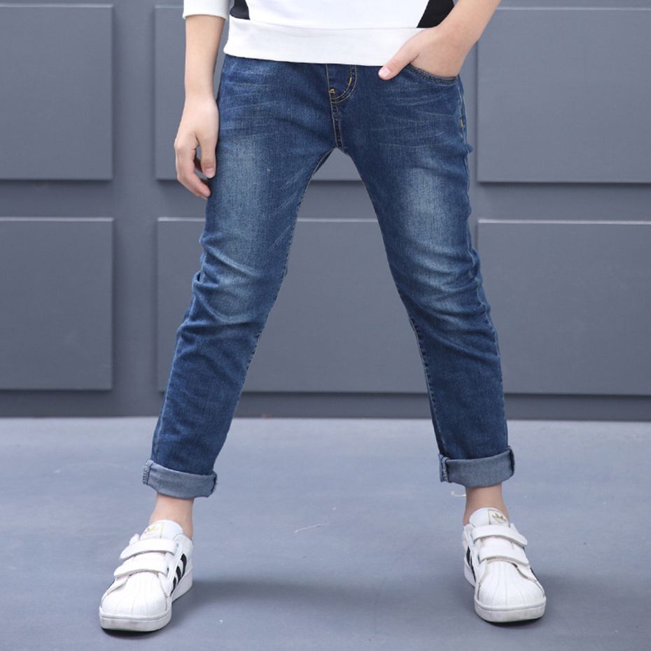 Boys Pants Spring Kids Boy Jeans Elastic Waist Casual Style Jeans