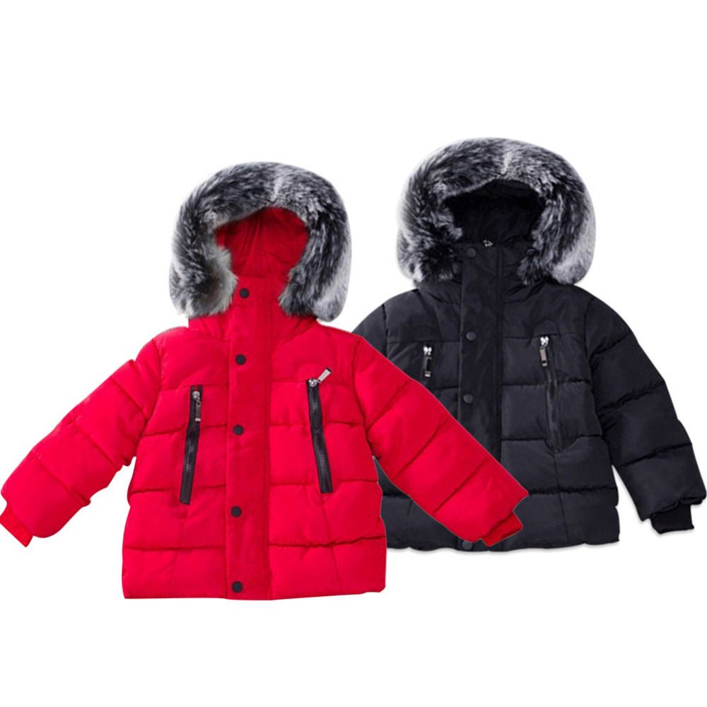 Acheter Nouveaux Enfants Doudoune Hiver Chaud Vestes Avec Fourrure Bebe Garcon Fille Solide Pardessus A Capuche Veste Dhiver Vetements Enfants Manteau De 25 01 Du Kidsmart9 Fr Dhgate Com