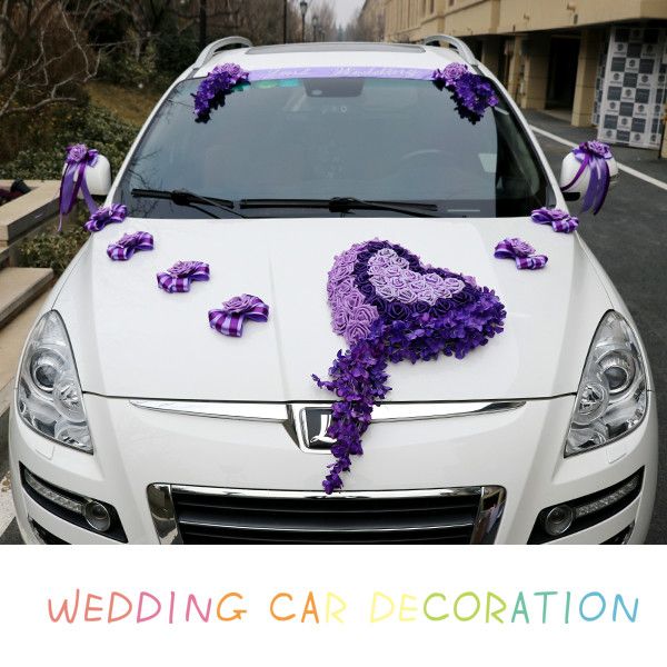 2020 Wedding Car Decoration Gift Colorful Rose Auxiliary Car