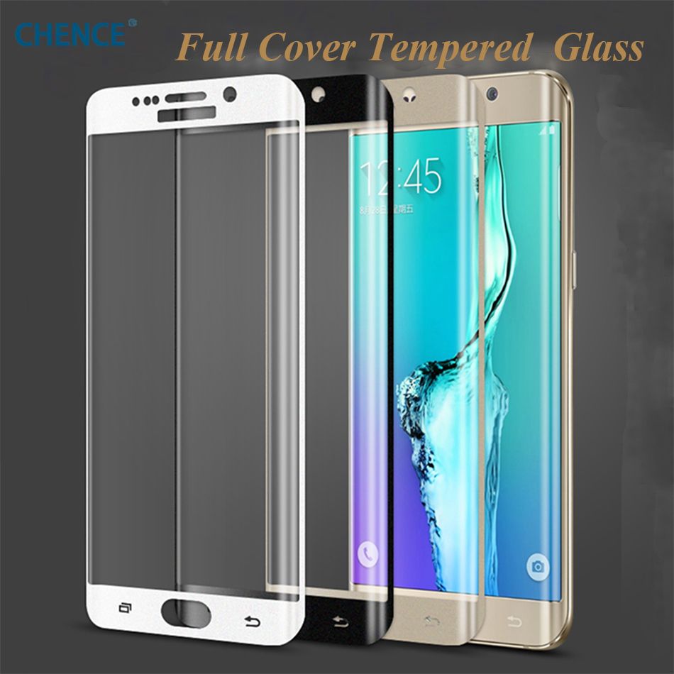 Para Samsung S S6 Edge Plus Plus Full Funda de vidrio Protector