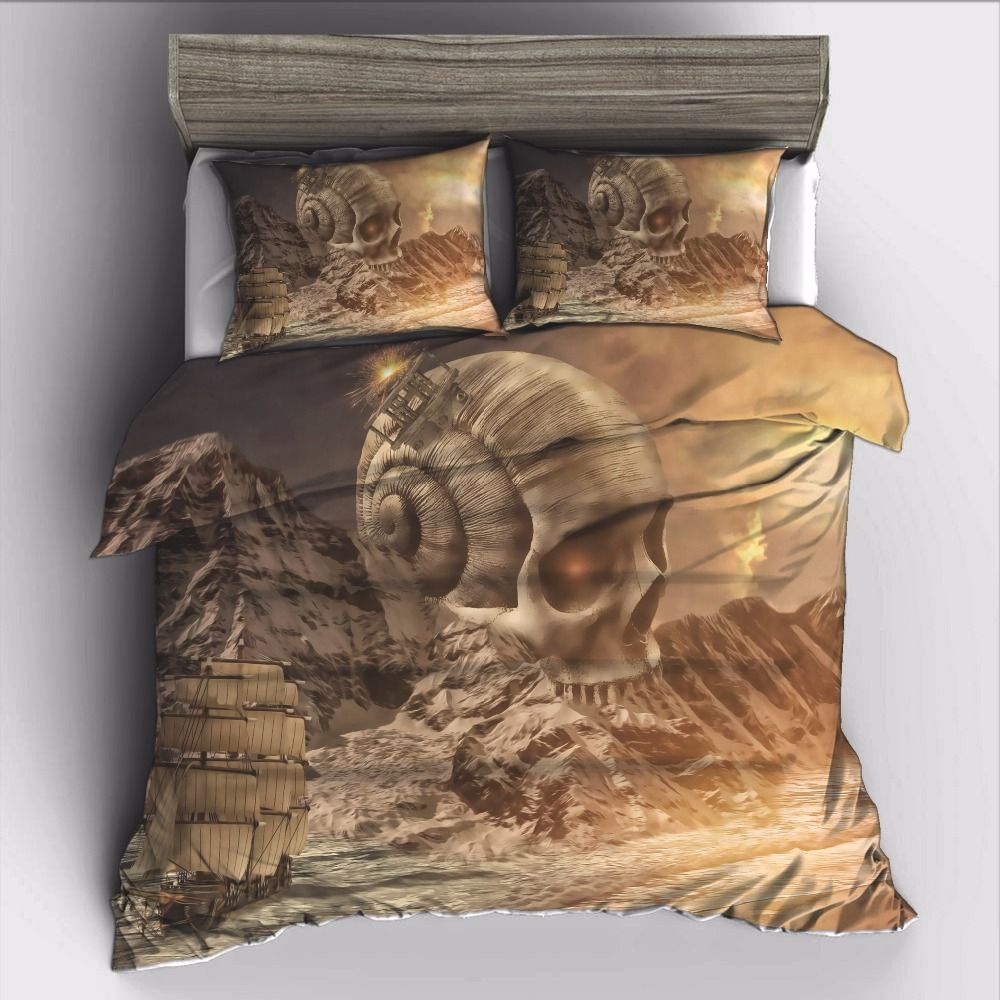 Ahsnme Dark World And Skull Bedding Set High Definition Print