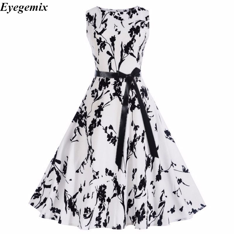 Black And White Print Dress Top Sellers ...