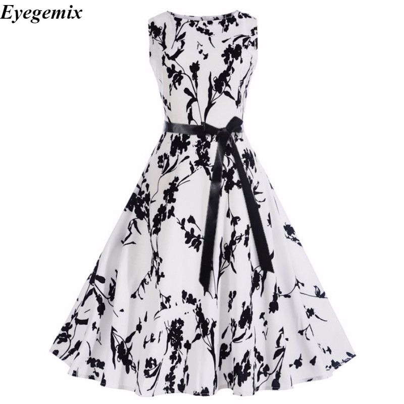 black and white vintage dress