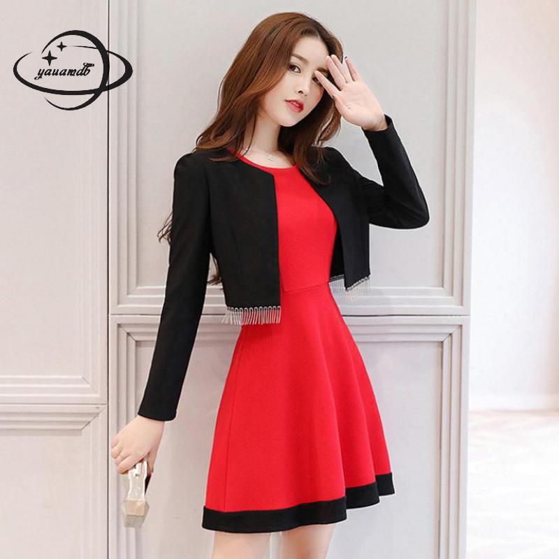knee length frock suit
