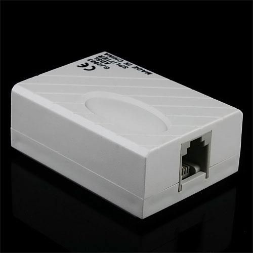 Telephone RJ11 Line ADSL Modem Broadband Phone Line Filter Splitter Hot