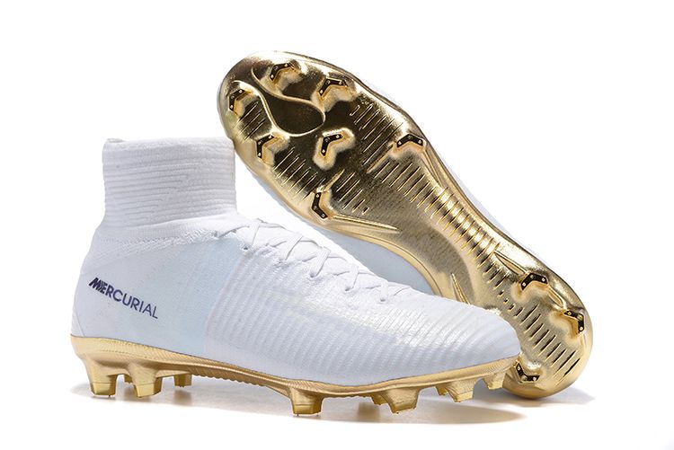 golden soccer shoes