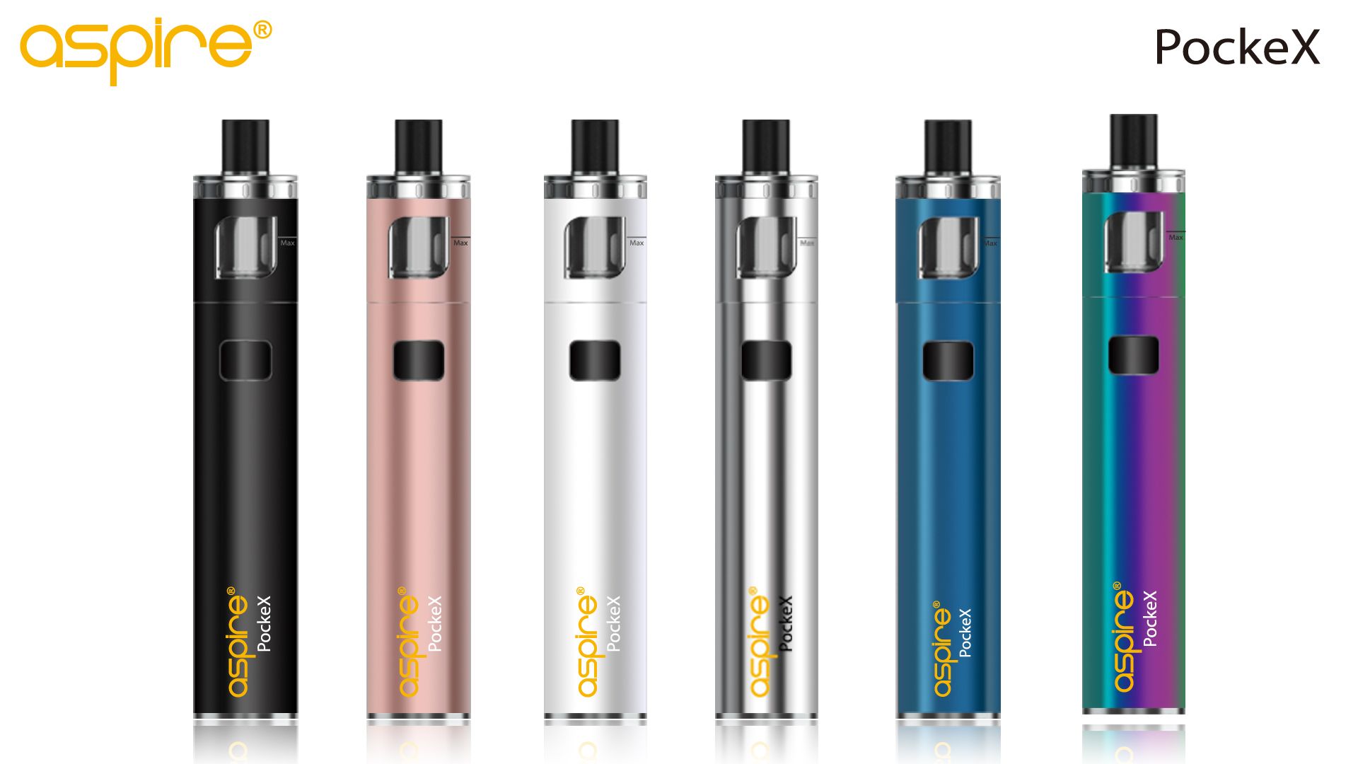 Authentic Aspire PockeX Pocket AIO Kit With 1500mah Battery Capacity & 2ML E Juice Capacity