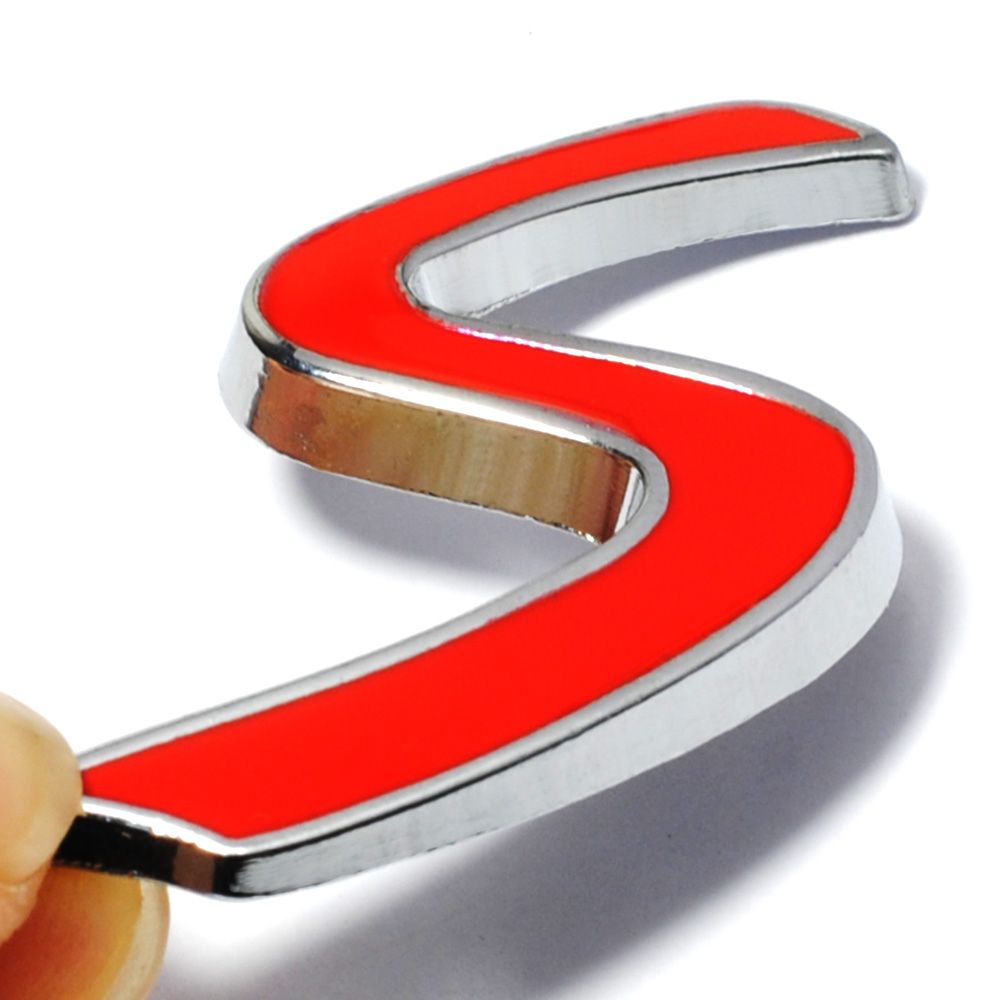 New 3D Chrome Metal Red S Logo Car Emblem Sticker For BMW Mini Cooper Car  Tail Decoration Styling Decals Exterior Accessories From Ordermix, $1.2 |  DHgate.Com