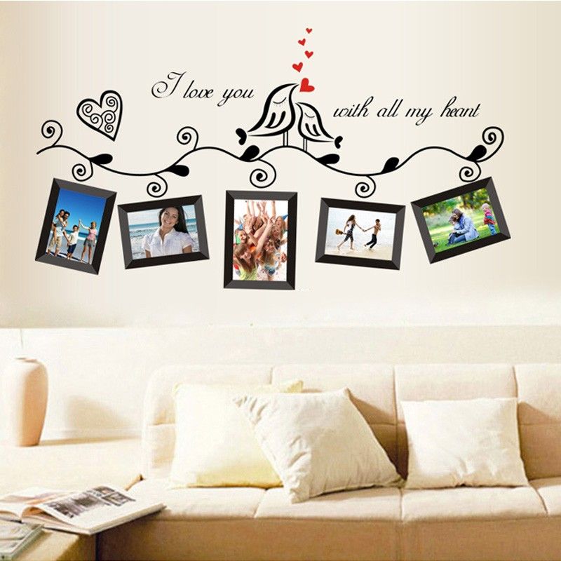 Photo Frame Tree Wall Sticker Love Birds Living Room Bedroom Art Wall Decals Home Decor DIY Poster Wallpaper Stickers Photo Frame Tree Wall Sticker Love Birds Living Room Bedroom Art Wall Decals Home Decor DIY Poster Wallpaper Stickers