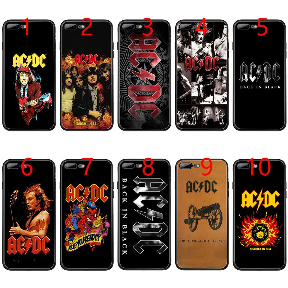 Carcasas Para Celulares Ac Dc Acdc Poster Malcolm Young Soft Black Tpu Funda De Telefono Para Iphone Xs Max Xr 6 6s 7 8 Plus 5 5s Se Cubierta Fundas Para Movil
