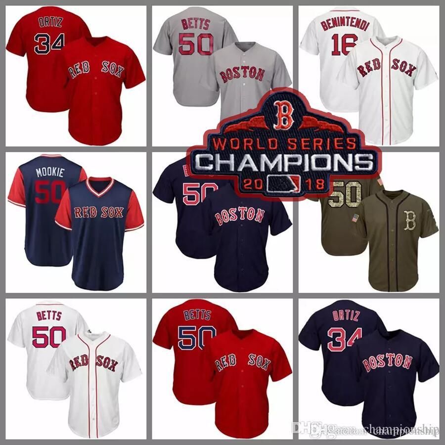red sox championship jersey