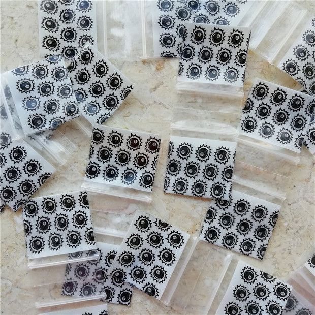 100PCS 3.5x5CM Zip Lock Bags Clear Poly Bag Reclosable Plastic Small Baggies  Gift Candies Packing