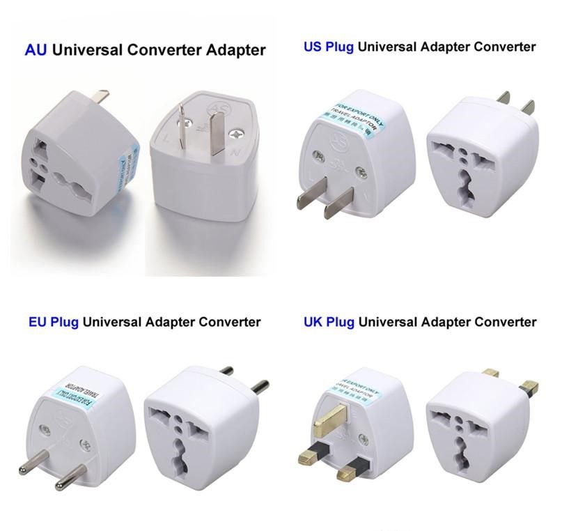 Universal US/EU/AU to United Kingdom Ireland HK SG AC Travel Power Adapter Plug