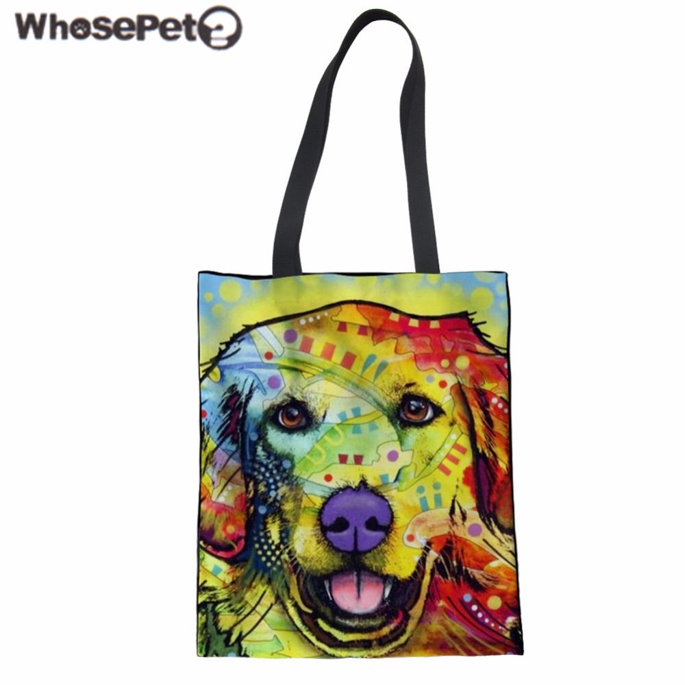 dog print duffle bag