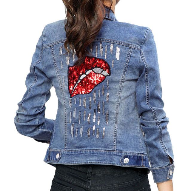 jean jackets with design on back