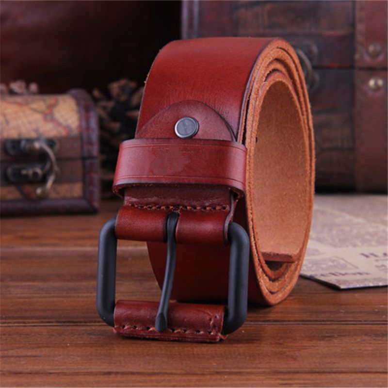 Lleno de cuero cinturón de cuero caballero cinturón Braunton 4 cm grandes 90 hasta 115 ch-1264