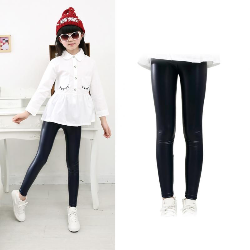 kids black leggings