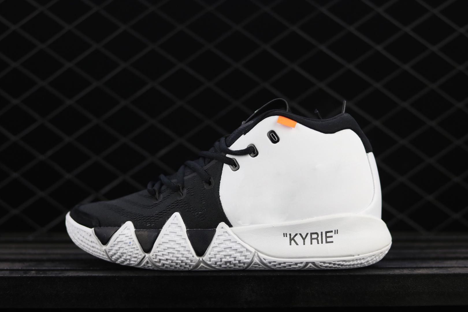 2021 Hot The 10 Kyrie 4 Basketball Shoes For Sale Kyrie 4s Irving Basketbol Shoes Off X Noir Blanc Sports Sneakers From Sunnyxia, $110.45 | DHgate.Com