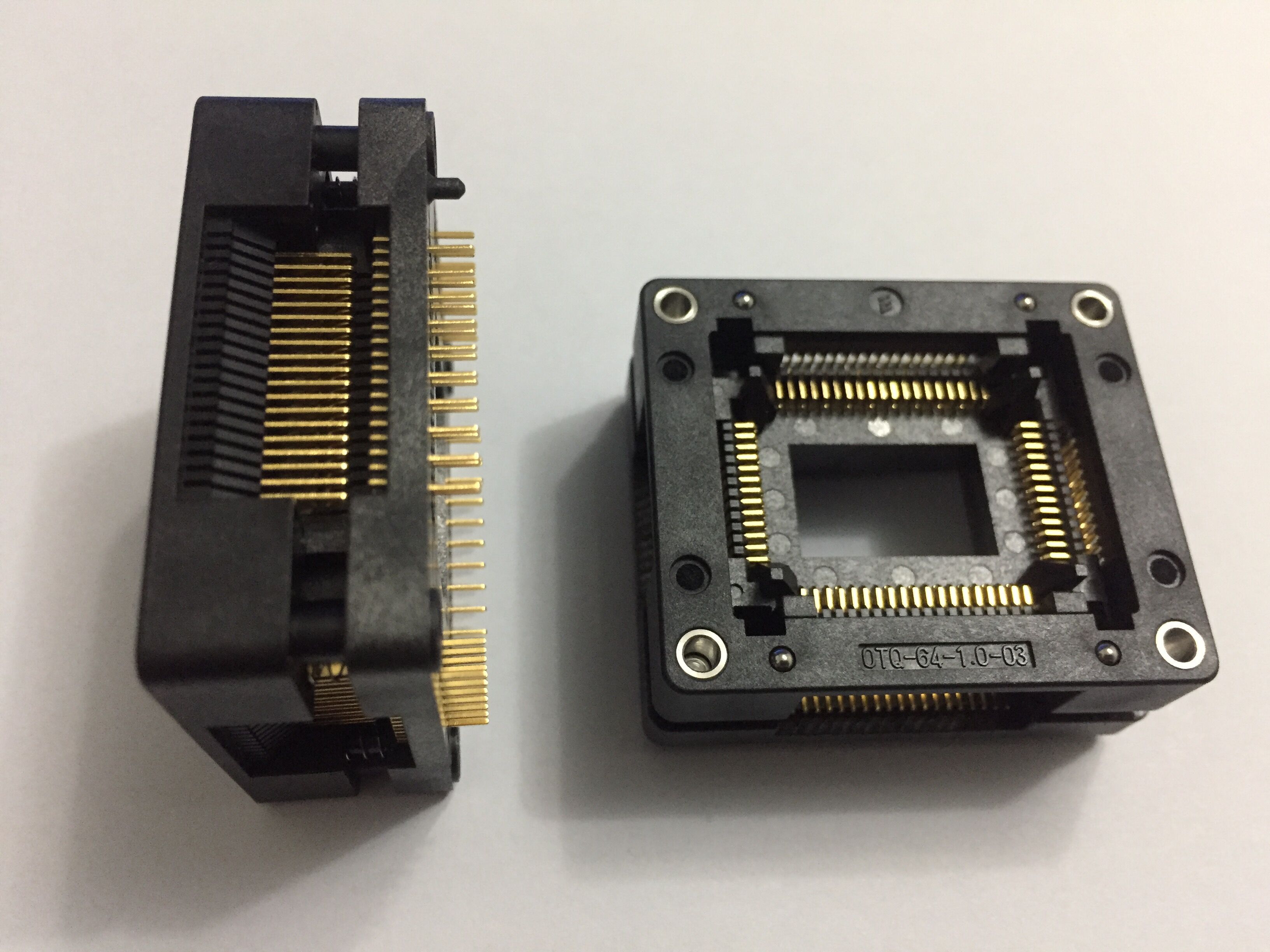 2020 Enplas IC Test Socket OTQ 64 1.0 03 QFP64P 1.0mm Pitch 18x14mm