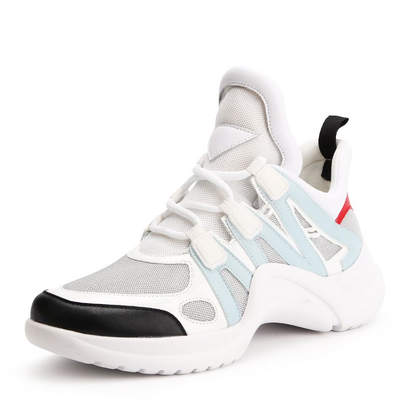 Acquista Moda Donna Chunky Sneakers Runway Colori Misti V Design Suola Scarpe Punta Rotonda Scarpe Il Tempo Libero Mesh Patchwork Dad Shoes A 44,1 € Dal Oyzhiming | DHgate.Com
