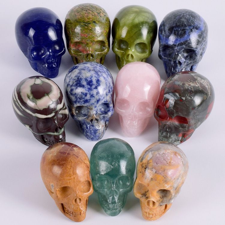lapis lazuli skull