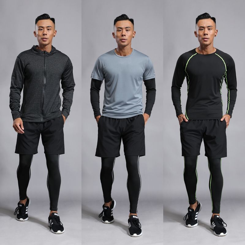 2018 Hombres Corriendo Conjunto Deportes Kit De Baloncesto Pantalones Cortos Leggings Medias Aptitud Camisetas Jogging Ropa Deportiva Traje Reflexivo De € | DHgate