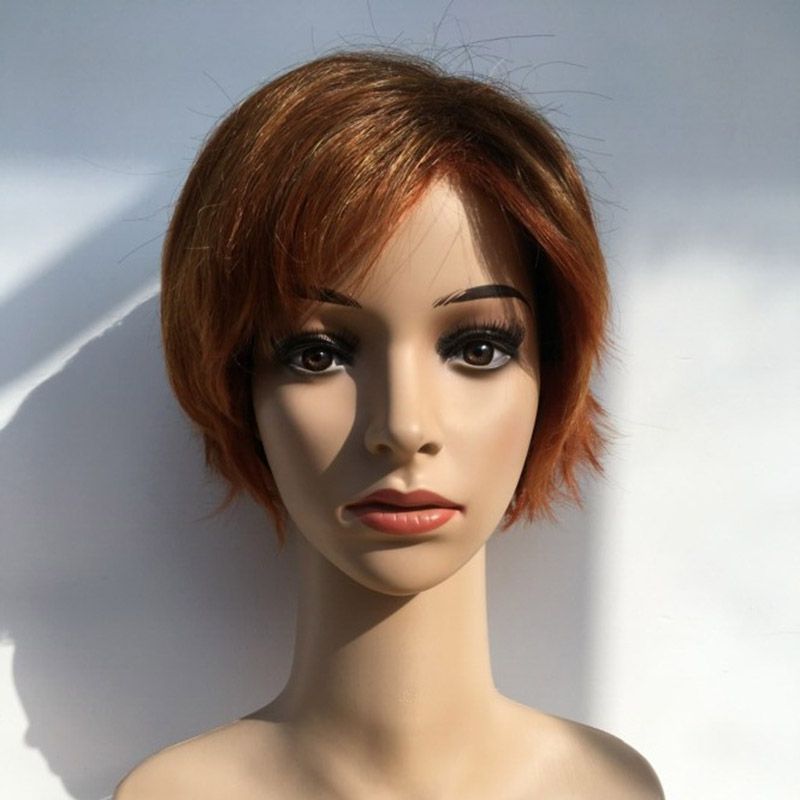 Old Women Hair Wig 8 inch Short Curly Fluffy Heat Resistant Synthetic Brown-red Color Wig Old Women Hair Wig 8 inch Short Curly Fluffy Heat Resistant Synthetic Brown-red Color Wig