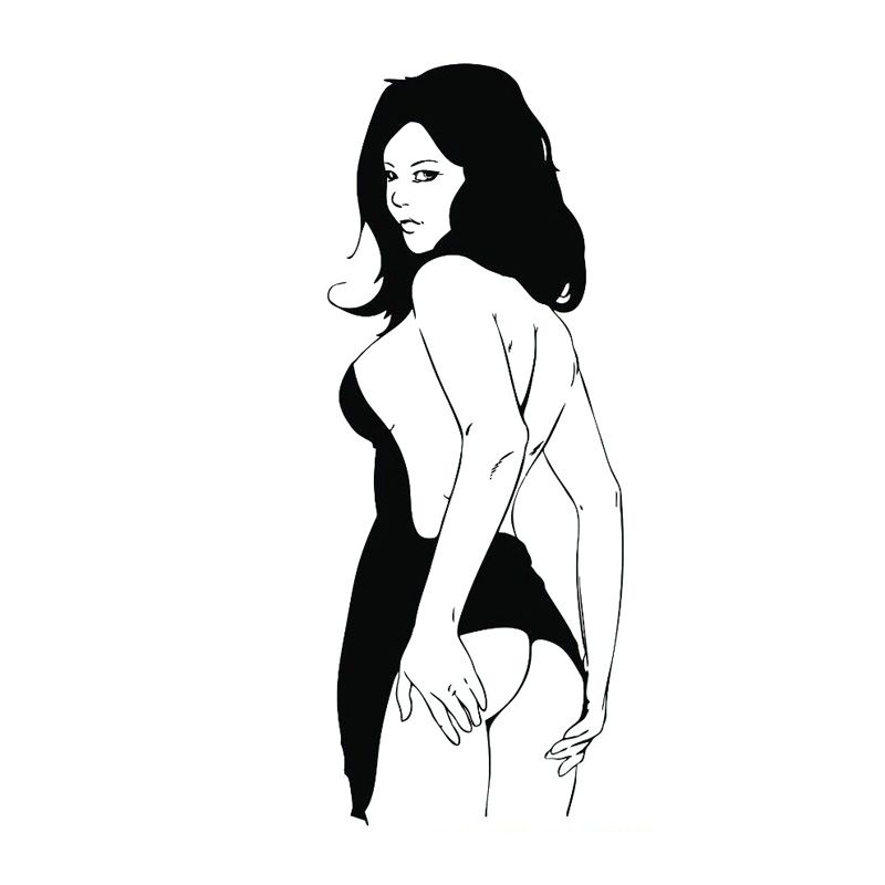 سوبر مثير فتاة عارية الجمال إغراء عارية ملصق أنيق زجاج الحمام بلاط الحمام الباب ملصقا 2020 من Xymy757 68 21ر س موبايل Dhgate