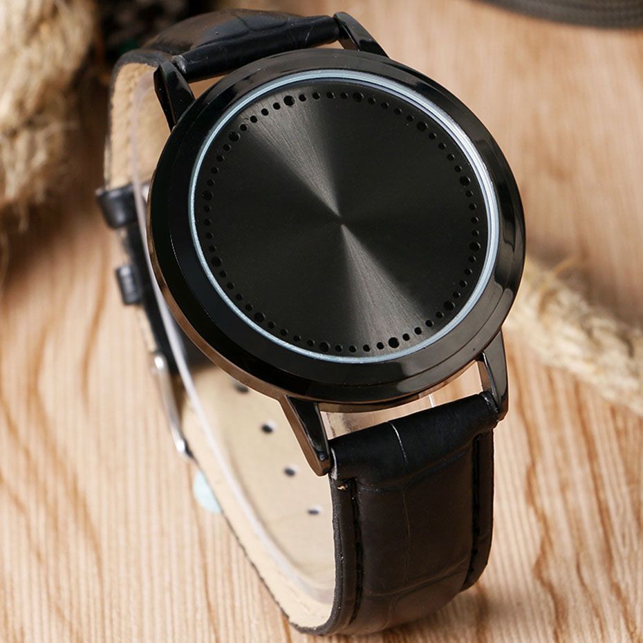Acquistare Orologio Digitale LED Da Uomo Elegante Touch Screen Lucido Da  Donna Innovativo Orologio Da Polso Con Cinturino In Pelle Bracciale San  Valentino Regalo Economico | Consegna Veloce E Qualità | DHgate Italy