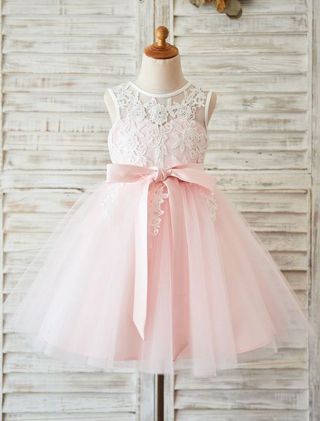 Dolce Petit VESTIDO BEBE VESTIR DOLCE PETIT CON BRAGA EN MANGA CORTA ROSA  PALO DE TUL 2112-VB \