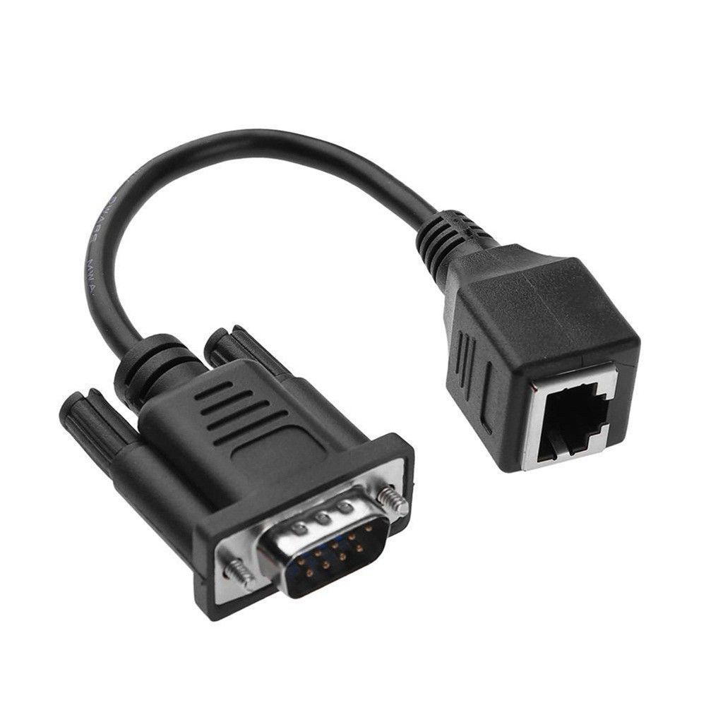 Computer Cables DB9 RS232 Male//Female to RJ45 Female Adapter COM Port to LAN Ethernet Port Converter Cable Length: orther, Color: DB9 Male